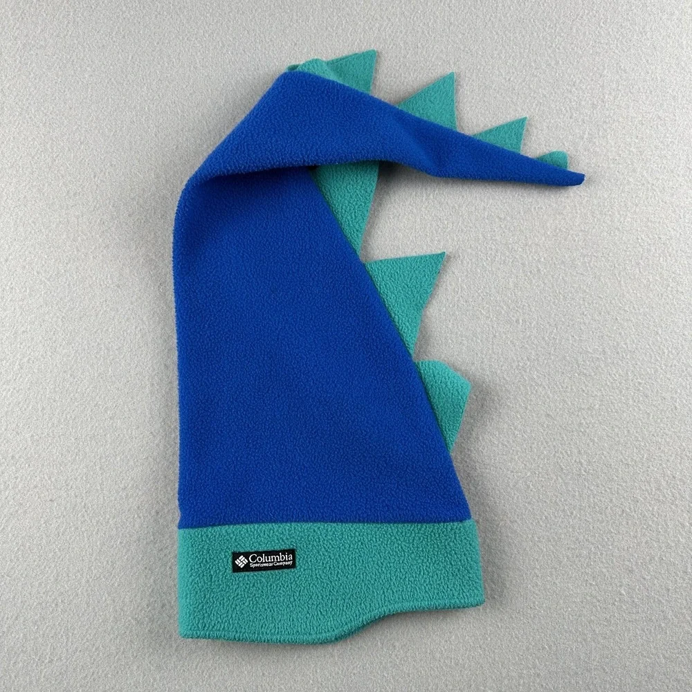 Columbia Sportswear Vintage Dinosaur Beanie Youth S/M Barney Colors Made In USA